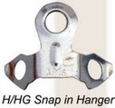 H/HG - Aluminium snap in sawtooth hanger